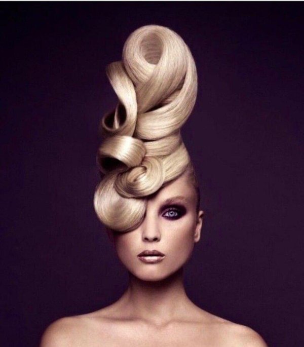 авангардный стиль прически