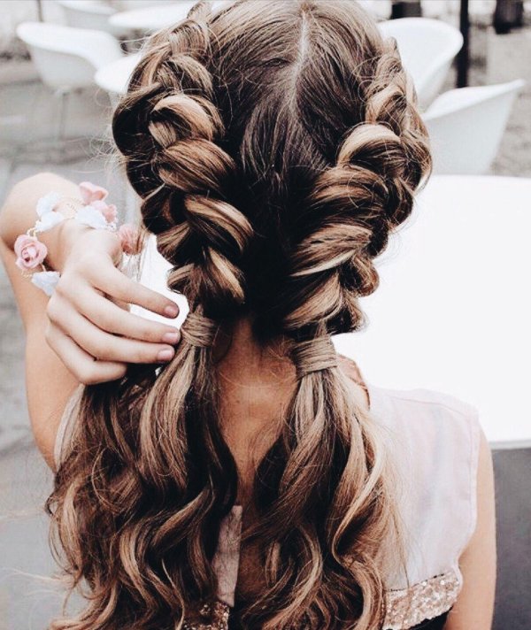 косичка прическа