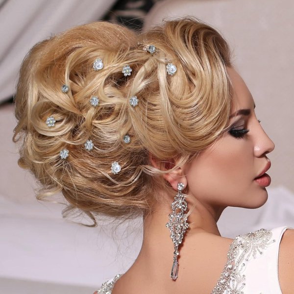 свадебная прическа