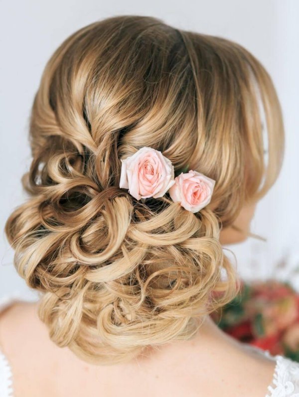 свадебная прическа