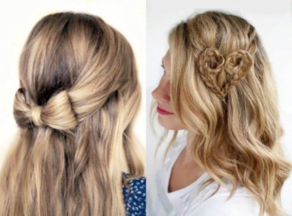 лёгкая причёска с распущенными волосами