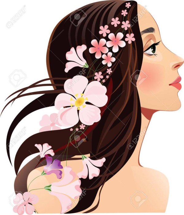 рисованные женщины