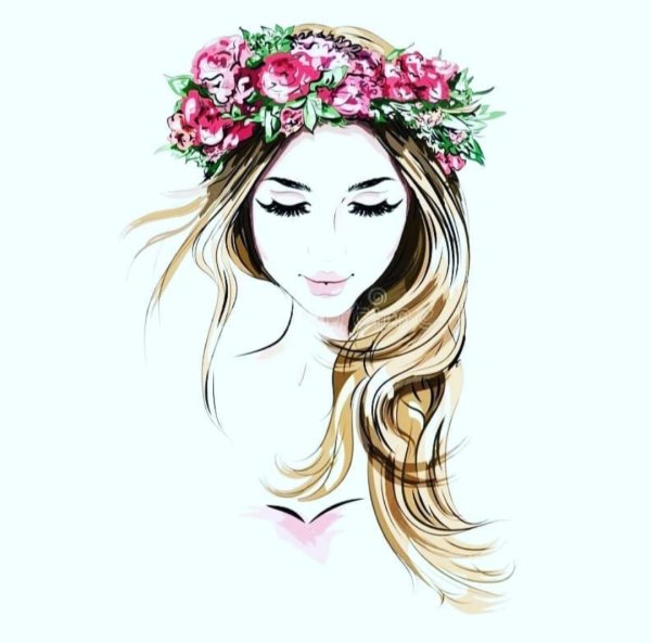 красивые рисунки девушек