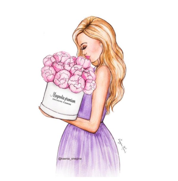 модные иллюстрации девушек