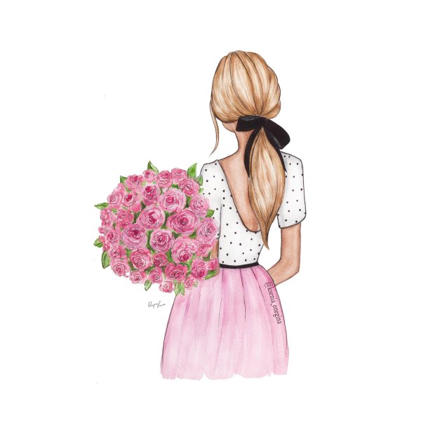 модные иллюстрации девушек