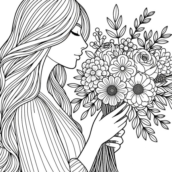 раскраска для женщин