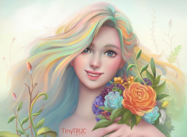 девушка весна