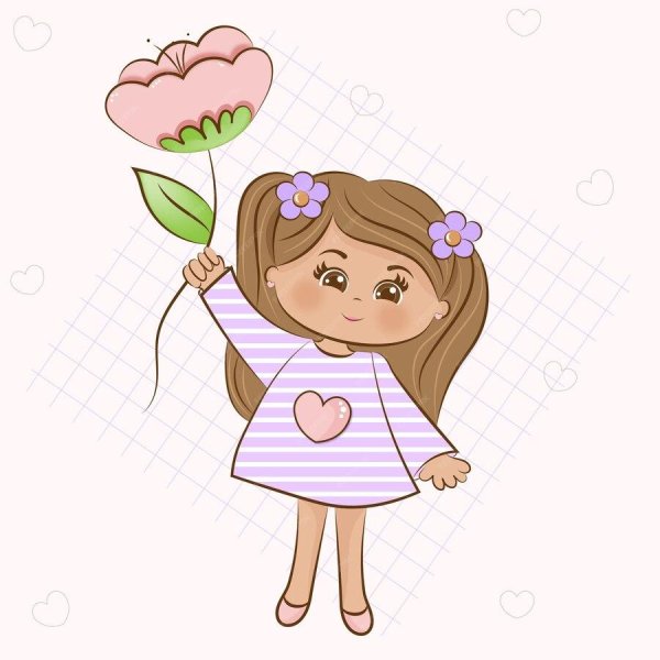 иллюстрация девочка