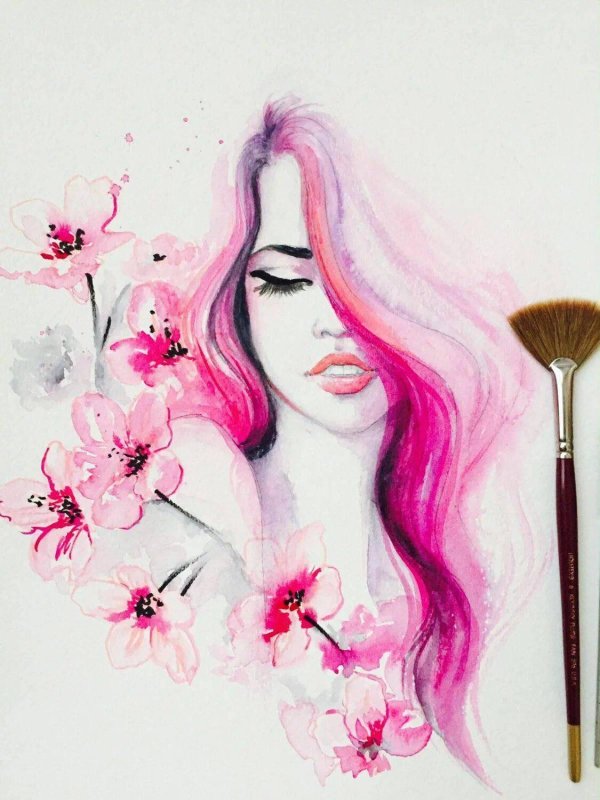 акварельные рисунки