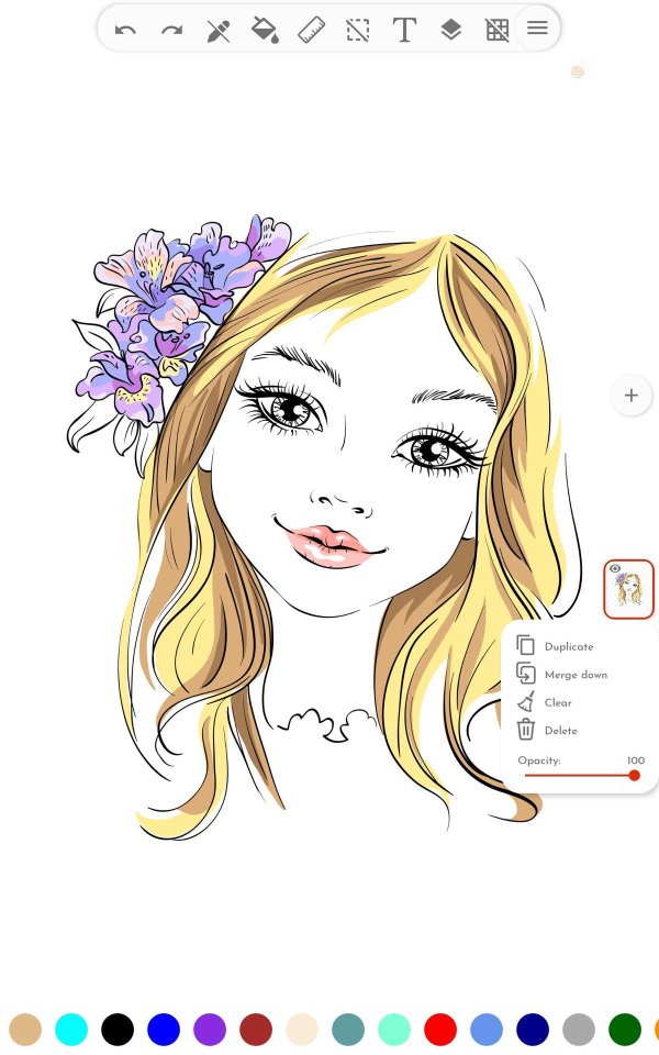 раскраска лицо девочки