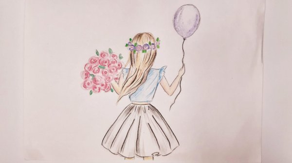 рисунки для срисовки девушек