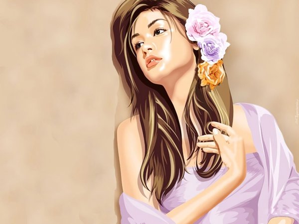 красивые рисунки девушек