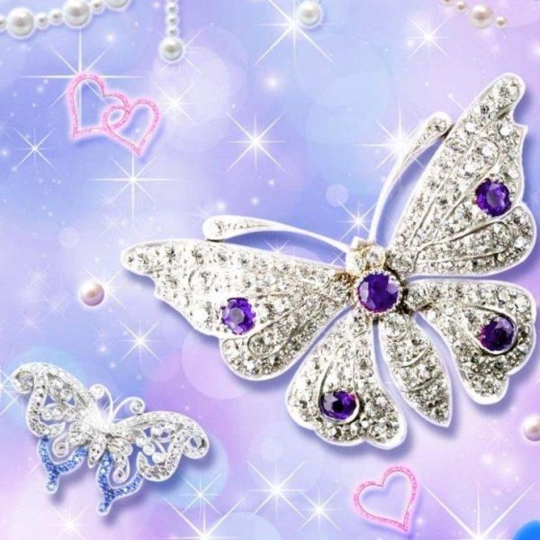 броши бабочки