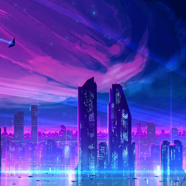 обои в стиле киберпанк