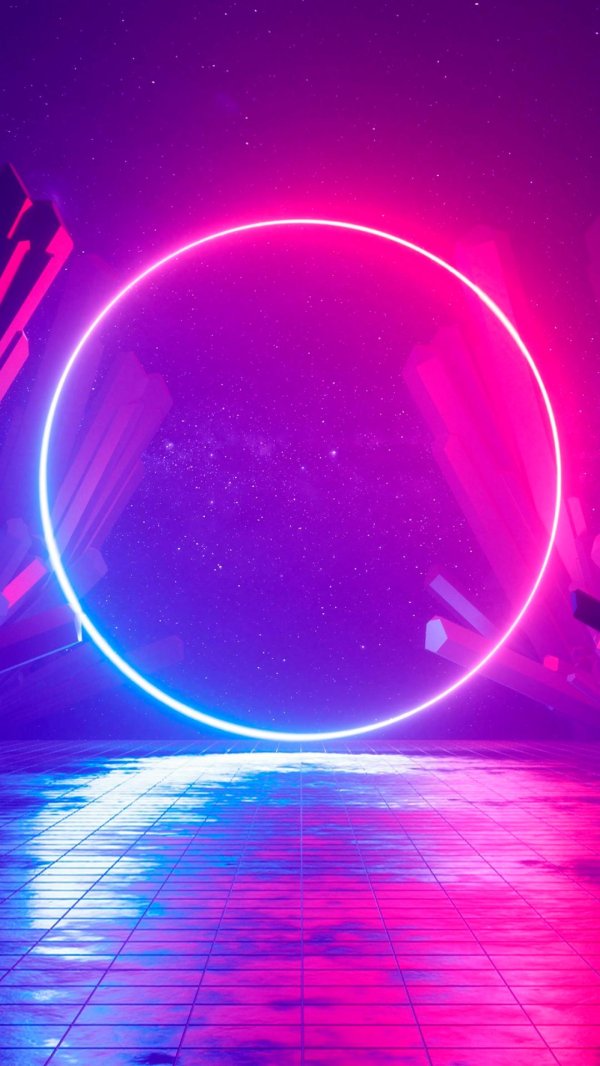 красивый фон неон