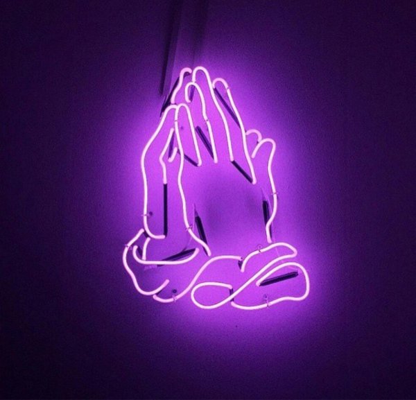 фиолетовый неон