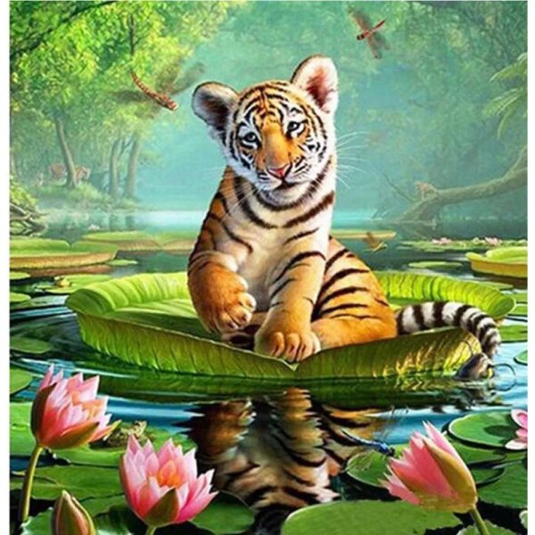 картины по номерам тигренок