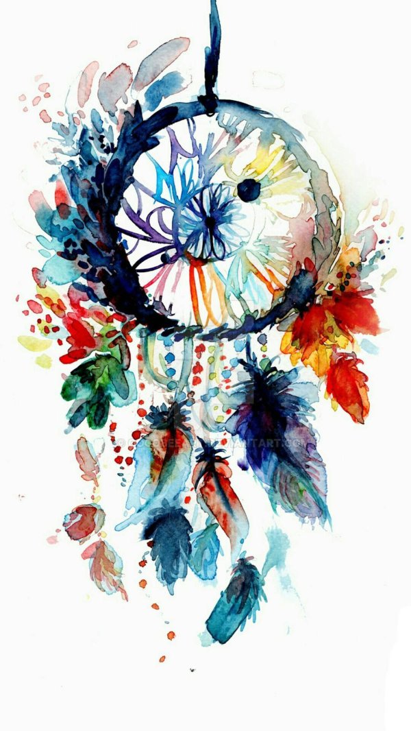 ловец снов акварель
