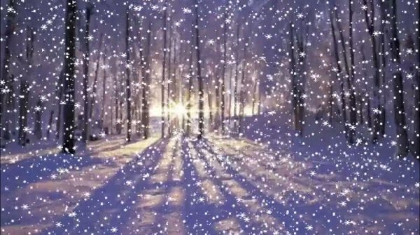 падает снег