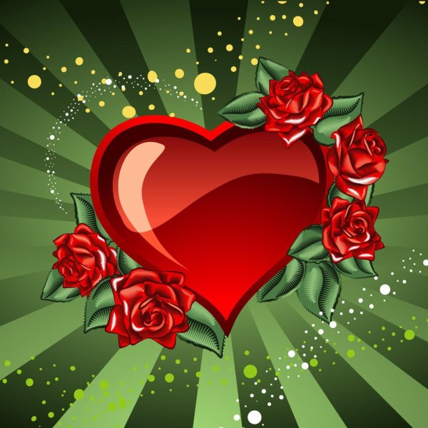 открытка сердца