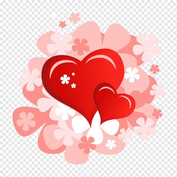 сердце валентинка