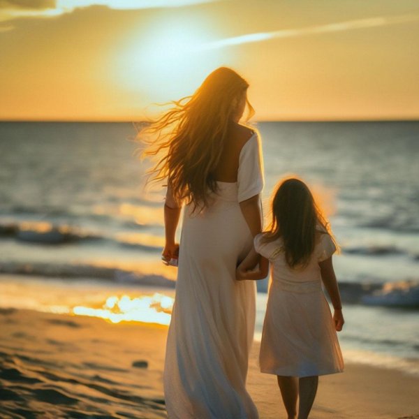 мама с дочками