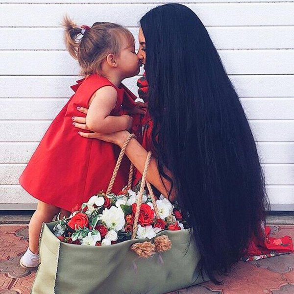 красивые длинные волосы