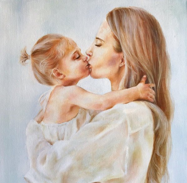 поцелуй матери