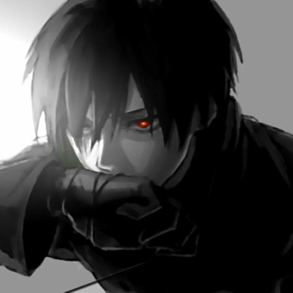 парень с красными глазами