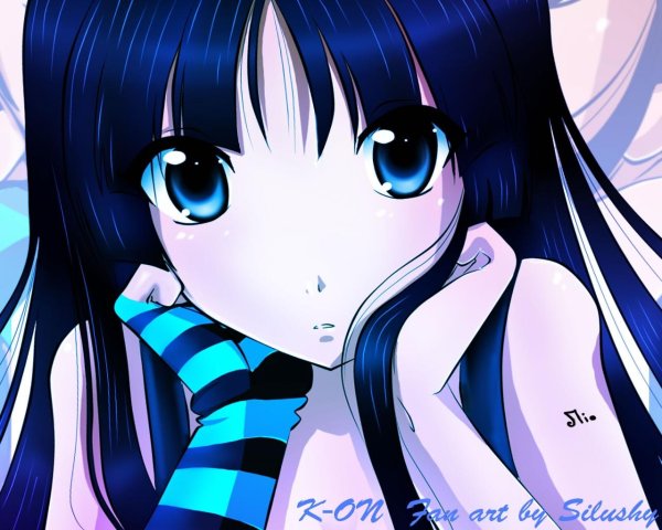 аниме синее