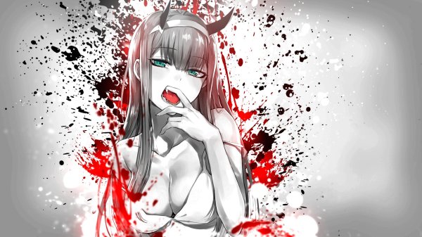 zero two ахегао