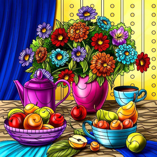 красочная картина