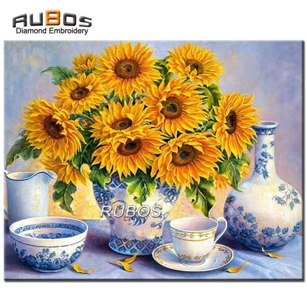 алмазная вышивка подсолнухи