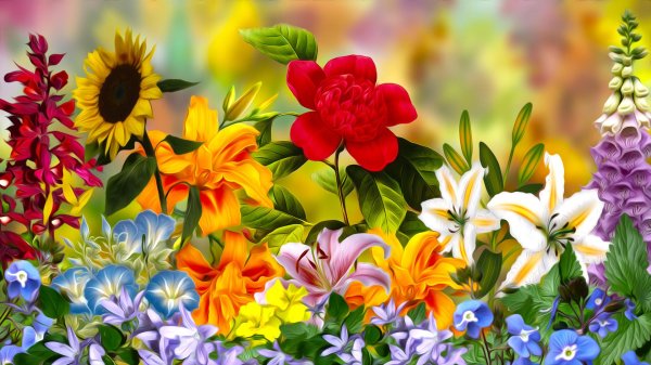 пазл цветок