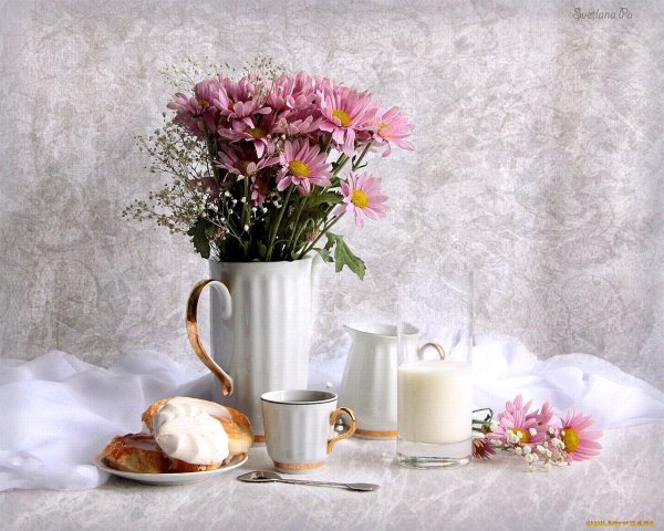 ромашки натюрморт