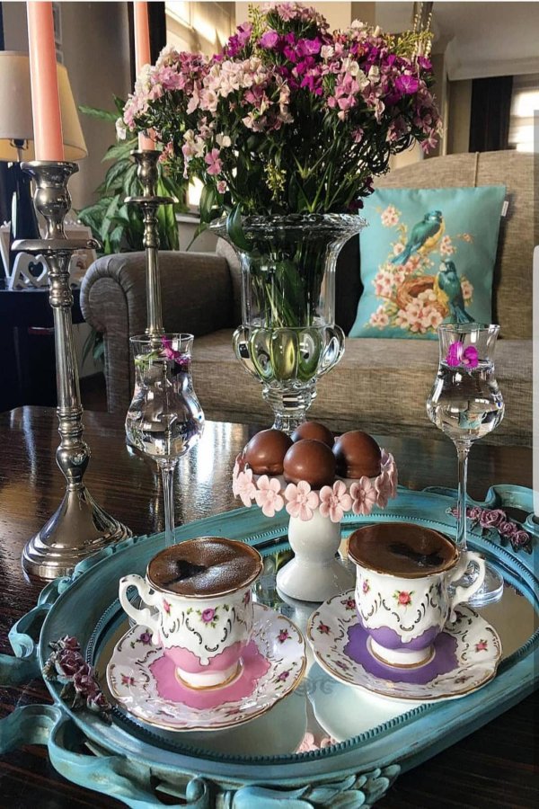 сервировка кофейного стола