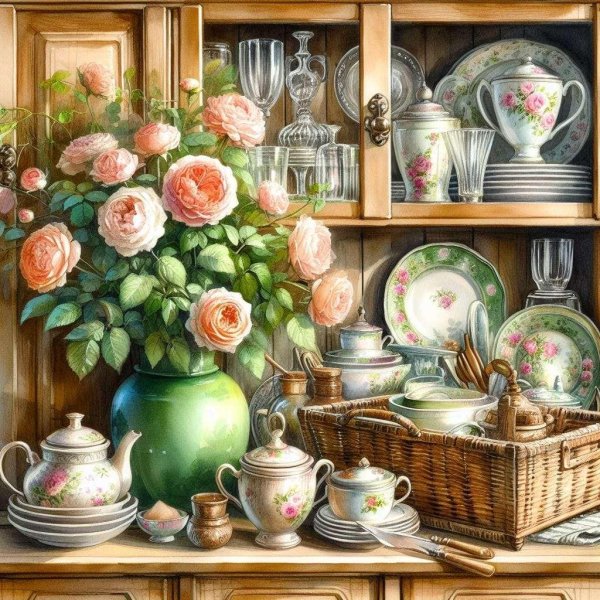 картины с чаепитием