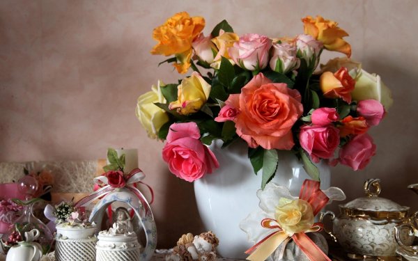 красивый букет в вазе