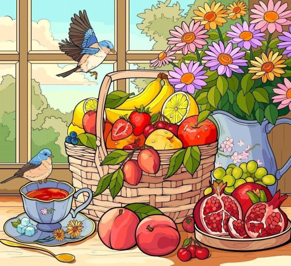 фрукты картина