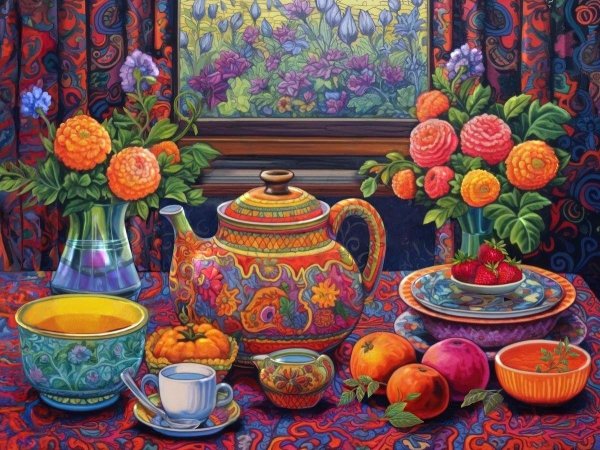 чаепитие картина