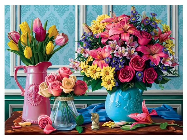 яркие букеты