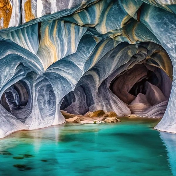 мраморные пещеры чиле чико