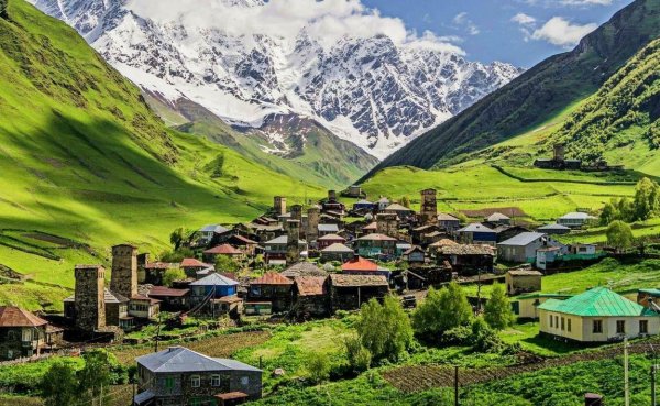 деревня ушгули грузия