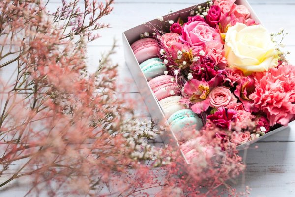 коробочка с цветами