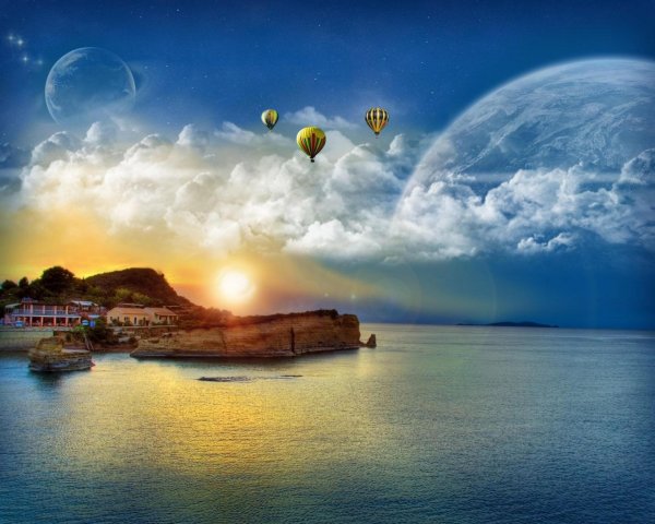 фантастические пейзажи