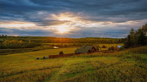 красивые деревенские пейзажи