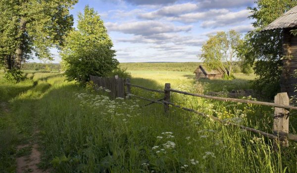 деревенский пейзаж россия