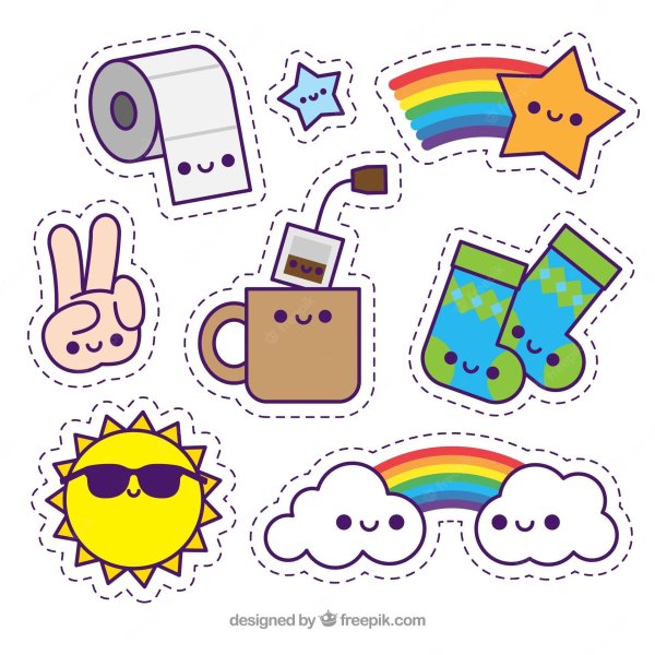 маленькие рисунки наклейки