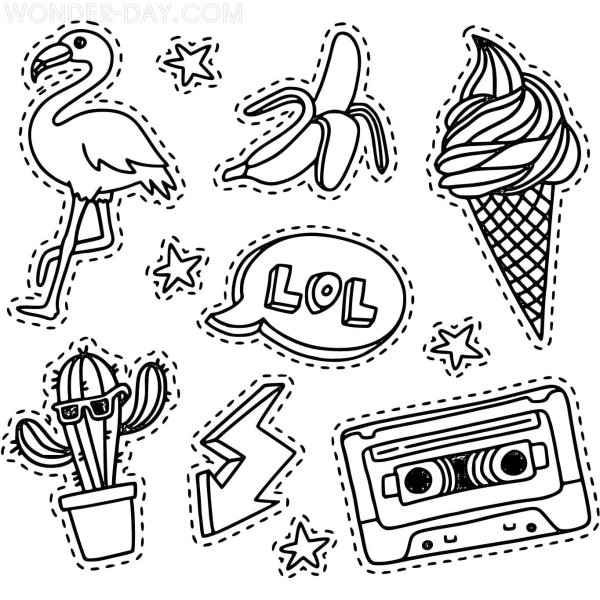 маленькие наклейки