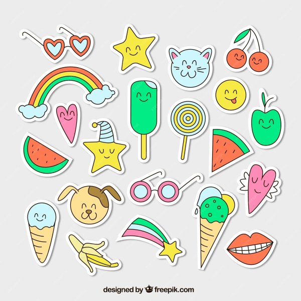 маленькие рисунки наклейки